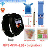 Q90 GPS Child Smart Watch Phone Position Children Watch 1.22 inch Color Touch Screen WIFI SOS Smart Baby Watch Q50 q80 q60 Watch