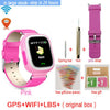 Q90 GPS Child Smart Watch Phone Position Children Watch 1.22 inch Color Touch Screen WIFI SOS Smart Baby Watch Q50 q80 q60 Watch