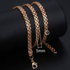 Personalize Necklace For Women Men 585 Rose Gold Venitian Curb Snail Foxtail Link Chains Necklace Fashion Jewelry 50cm 60cm CNN1