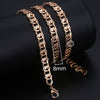 Personalize Necklace For Women Men 585 Rose Gold Venitian Curb Snail Foxtail Link Chains Necklace Fashion Jewelry 50cm 60cm CNN1
