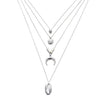 New Multilayer Crystal Moon Necklaces & Pendants For Women Vintage Charm Gold Choker Necklace 2019 Bohemian Jewelry Wholesale