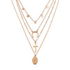 New Multilayer Crystal Moon Necklaces & Pendants For Women Vintage Charm Gold Choker Necklace 2019 Bohemian Jewelry Wholesale