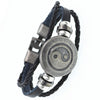 2019 Multilayer Bracelet Men Casual Fashion Braided Leather Bracelets For Women Wood Bead Bracelet Punk Rock Men Jewelry