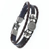 2019 Multilayer Bracelet Men Casual Fashion Braided Leather Bracelets For Women Wood Bead Bracelet Punk Rock Men Jewelry
