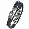 2019 Multilayer Bracelet Men Casual Fashion Braided Leather Bracelets For Women Wood Bead Bracelet Punk Rock Men Jewelry