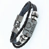 2019 Multilayer Bracelet Men Casual Fashion Braided Leather Bracelets For Women Wood Bead Bracelet Punk Rock Men Jewelry
