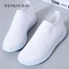 2019 Women Sneakers Fashion Socks Shoes Casual White Sneakers Summer knitted Vulcanized Shoes Women Trainers Tenis Feminino 2019