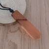Leanzni Vintage men'woman s fashionable wood resin necklace pendant, woven rope chain, hot - selling jewelry gifts