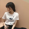 Cosmic belief Harajuku summer women's new ins fashion cartoon printed letter short-sleeved casual T-shirt shirt S-2XL