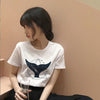 Cosmic belief Harajuku summer women's new ins fashion cartoon printed letter short-sleeved casual T-shirt shirt S-2XL