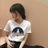 Cosmic belief Harajuku summer women's new ins fashion cartoon printed letter short-sleeved casual T-shirt shirt S-2XL