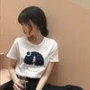 Cosmic belief Harajuku summer women's new ins fashion cartoon printed letter short-sleeved casual T-shirt shirt S-2XL
