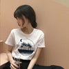 Cosmic belief Harajuku summer women's new ins fashion cartoon printed letter short-sleeved casual T-shirt shirt S-2XL