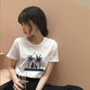 Cosmic belief Harajuku summer women's new ins fashion cartoon printed letter short-sleeved casual T-shirt shirt S-2XL