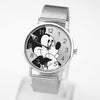 2018 Cute cartoon quartz wristwatch children leather Ladies watch Mickey women watches kid boy girls relojes