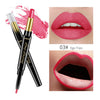 QIBEST 2 In 1 Double Head  Lip Liner Pencils Lipstick Waterproof Long Lasting moisturizing Pigments Nude Color TSLM1