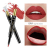 QIBEST 2 In 1 Double Head  Lip Liner Pencils Lipstick Waterproof Long Lasting moisturizing Pigments Nude Color TSLM1