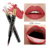 QIBEST 2 In 1 Double Head  Lip Liner Pencils Lipstick Waterproof Long Lasting moisturizing Pigments Nude Color TSLM1