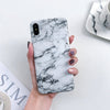 Marble Case on For Coque iphone 7 XS MAX Case Soft TPU Back Cover For iphone 6 6S 7 8 Plus iphone X XR Case Cover Phone Case