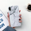 Marble Case on For Coque iphone 7 XS MAX Case Soft TPU Back Cover For iphone 6 6S 7 8 Plus iphone X XR Case Cover Phone Case