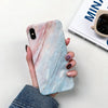 Marble Case on For Coque iphone 7 XS MAX Case Soft TPU Back Cover For iphone 6 6S 7 8 Plus iphone X XR Case Cover Phone Case