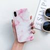 Marble Case on For Coque iphone 7 XS MAX Case Soft TPU Back Cover For iphone 6 6S 7 8 Plus iphone X XR Case Cover Phone Case