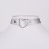 Meajoe Trendy Sexy Punk Gothic Leather Heart Studded Choker Necklace Vintage Charm Round Collar Necklaces Women Jewelry Gift