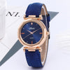Fashion Women Leather Casual Watch Luxury Analog Quartz Crystal Wristwatch Fashion Casual Female Wristwatch Luxury 2019 Dress#A
