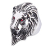 Free Fan Retro Gothic Punk Men Rings Trendy Skull Wolf Dragon Male Rings Jewelry Halloween Accessories Anillo Hombre Bijoux
