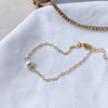 HUANZHI 2019 New Baroque Irregular Imitation Pearls Gold Metal Link Chain Bracelets for Women Girl Summer Party Jewelry